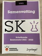 Samenvatting scheikunde VWO Examenoverzicht 2021/2022, Scheikunde, Ophalen of Verzenden, VWO, Zo goed als nieuw