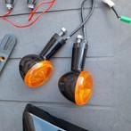 knipperlichten richtingaanwijzers zwart chopper e keur, Motoren, Onderdelen | Merk-onafhankelijk, Ophalen of Verzenden