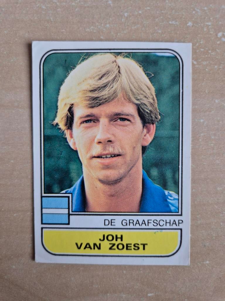Panini Voetbal 82 Joh van Zoest De Graafschap, Ophalen of Verzenden, Zo goed als nieuw, Ajax, Poster, Plaatje of Sticker