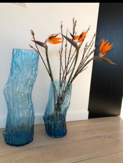 Grote vazen van Pols Potten nieuw boomstam model glas, Huis en Inrichting, Woonaccessoires | Vazen, Nieuw, Blauw, 50 tot 75 cm