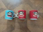 Paul Frank 3 koffie kopjes, Huis en Inrichting, Gebruikt, Keramiek, Ophalen of Verzenden, Overige stijlen