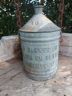 Antieke Hollanse olie kan met reclame uit ROTTERDAM 1925, Verzamelen, Merken en Reclamevoorwerpen, Ophalen of Verzenden, Zo goed als nieuw