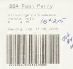 BBA  FAST  FERRY VLISSINGEN BRESKENS VEERPONT 2008, Verzenden, Zo goed als nieuw, Motorboot, Kaart, Foto of Prent
