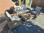 Luxe loungeset inclusief kussens, Tuin en Terras, Tuinsets en Loungesets, Ophalen, 4 zitplaatsen, Gebruikt, Bank