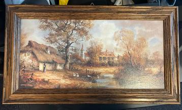 Vintage schilderij beschikbaar voor biedingen