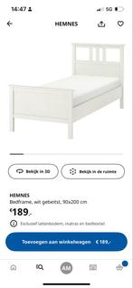 Bed 90x200 - Eenpersoonsbed, Ophalen, Gebruikt, 90 cm, Eenpersoons