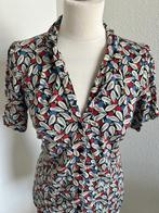 King Louie maat L leuke retro blouse top 2323, Kleding | Dames, Blouses en Tunieken, Blauw, Maat 42/44 (L), Ophalen of Verzenden