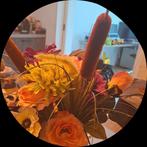 Mooie kunstbloemen in vaas, Ophalen of Verzenden, Zo goed als nieuw, Binnen