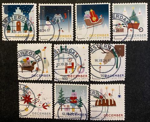 Decemberzegels 2024 - mail uw keuze + bod, Postzegels en Munten, Postzegels | Nederland, Gestempeld, Na 1940, Ophalen of Verzenden