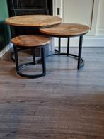 3delig bijzettafelset, Huis en Inrichting, Tafels | Salontafels, Ophalen, 50 tot 100 cm, Rond, 50 tot 100 cm