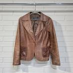 Zara Blazer Maat XL Bruin Leer Jacket Hippie Style, Z, Verzenden, Zara, Maat 46/48 (XL) of groter