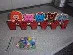 Houten KNIKKERSPEL (BEESTJES) met 15 Knikkers, Kinderen en Baby's, Speelgoed | Houten speelgoed, Ophalen, Nieuw, Overige typen