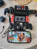 Nintendo switch met 6 spelletjes en accessoires, Ophalen of Verzenden, Zo goed als nieuw, Switch Original