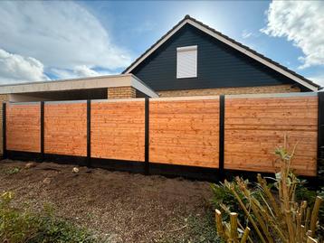 Redwood hout/beton schutting €120 p/m incl.montage beschikbaar voor biedingen