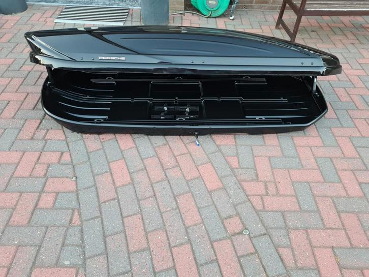 ZGAN originele GROOTSTE Porsche Excellence dakkoffer skibox, Auto diversen, Dakkoffers, Zo goed als nieuw, Ophalen of Verzenden