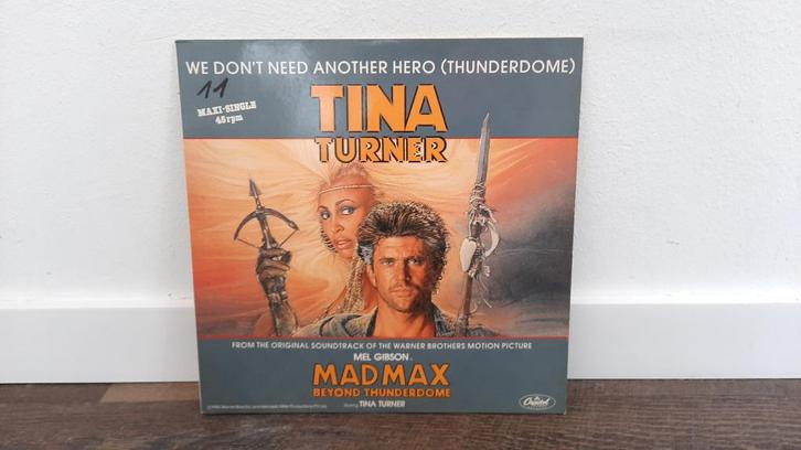 Tina Turner - We Don't Need Another Hero LP, Maxi Single, Cd's en Dvd's, Vinyl Singles, Gebruikt, Maxi-single, 12 inch, Ophalen of Verzenden
