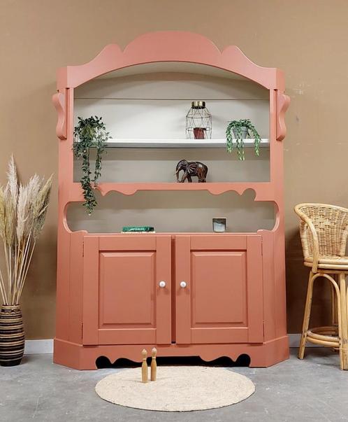 Retro vintage klassieke servieskast buffetkast eikenhout Rij, Huis en Inrichting, Kasten | Buffetkasten, Zo goed als nieuw, 200 cm of meer