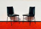 Paar van 60s Vintage Meurop stoelen  door Pierre Guariche, Gebruikt, Twee, Zwart, Metaal