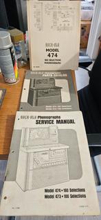 Rock ola 473-474 sybaris service manual-parts catalog-wiring, Verzamelen, Automaten | Jukeboxen, Rock Ola, Gebruikt, Ophalen of Verzenden