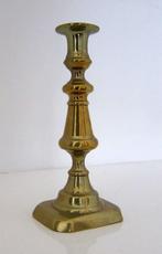 Oude kaarsenstandaard kandelaar brons, Gebruikt, Brons of Koper, Ophalen of Verzenden, Kandelaar