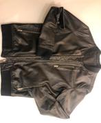 Bomber lerenjas van Selected Homme Indigo, Kleding | Heren, Jassen | Winter, Maat 48/50 (M), Zwart, Ophalen of Verzenden, Zo goed als nieuw