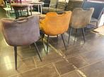 MX Sofa eetkamerstoel Royce met goldy/velvet bekleding, Huis en Inrichting, Stoelen, Nieuw, Vijf, Zes of meer stoelen, Ophalen of Verzenden