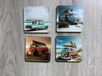Retro blikken onderzetters, Ophalen of Verzenden, Nieuw, Glas of Kopje