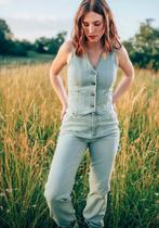 Nieuw! RAGWEAR licht blauw denim jeans gilet mt 44 vegan, Ragwear, Ragwear, Blauw, Maat 46/48 (XL) of groter