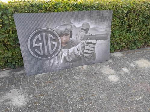 SIG Sauer Militair Reclame Bord Foto Geweer Pistol Gun Leger, Verzamelen, Militaria | Algemeen, Landmacht, Foto of Poster, Amerika
