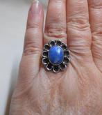 Zilveren vintage ring met lapis lazuli maat 18.5 nr.826
