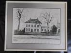 pentekening pastorie St.Joriskerk Stratum Eindhoven Ritahuis, Antiek en Kunst, Kunst | Tekeningen en Foto's, Ophalen of Verzenden