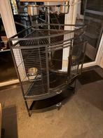 Grote vogelkooi papgaai valkparkiet, Dieren en Toebehoren, Ophalen of Verzenden, Zo goed als nieuw, Metaal, Vogelkooi