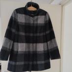 Gerry Weber herfst/winterjas wol /mohair ruit grijs mt 42/44, Kleding | Dames, Jassen | Winter, Maat 42/44 (L), Ophalen of Verzenden