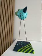 Papiermache vogel kunstobject handgemaakt 50 cm, Antiek en Kunst, Kunst | Designobjecten, Ophalen of Verzenden