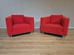 2x Design on Stock - Blizz - Fauteuils - Rood - Design, Huis en Inrichting, Fauteuils, Voltastraat 21, Barneveld, Design on Stock