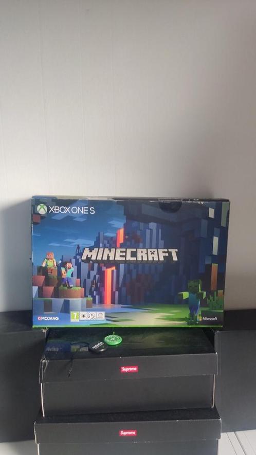Xbox one s Minecraft limited edition, Spelcomputers en Games, Spelcomputers | Xbox One, Zo goed als nieuw, Xbox One, 1 TB, Ophalen of Verzenden