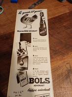 Advertentie van Bols advocaat 1955, Verzamelen, Ophalen of Verzenden, Zo goed als nieuw, Overige typen