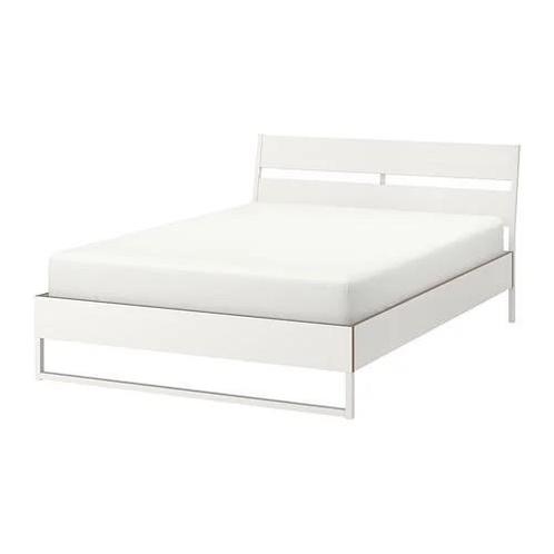 trysil ikea bedframe + lattenbodem + matras, Huis en Inrichting, Slaapkamer | Bedden, Gebruikt, Twijfelaar, 140 cm, 200 cm, Hout