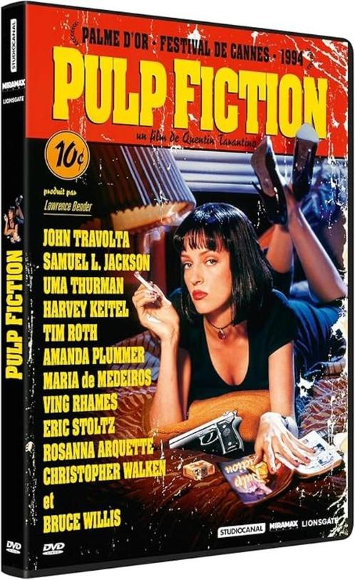Quentin Tarantino - 'Pulp Fiction' (import, regio 1), Cd's en Dvd's, Dvd's | Thrillers en Misdaad, Zo goed als nieuw, Maffia en Misdaad