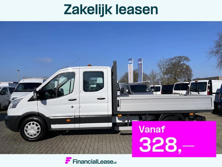 Ford Transit 350 2.0 TDCI L3H1 DC 7 persoons pickup / vaste, Auto's, Ford, Bedrijf, Lease, Financial lease, Transit, ABS, Airconditioning