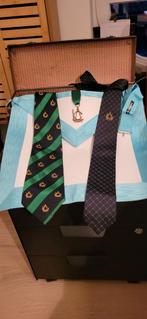 Vrijmetselarij Schootsvel van leer en toebehoren !, Ophalen of Verzenden