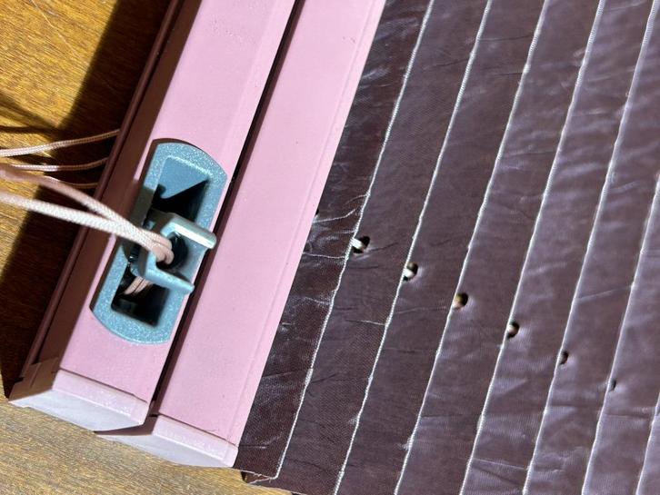 Luxaflex plissé gordijnen oud-roze 4 stuks, Huis en Inrichting, Stoffering | Gordijnen en Lamellen, Zo goed als nieuw, Overige kleuren