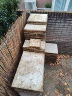 Natuursteen Travertin Tegels – Wildverband – ca. 23 m², Tuin en Terras, Tegels en Klinkers, Ophalen, Gebruikt, Natuursteen, Terrastegels