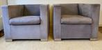 Minotti suitcase 2x suede, Huis en Inrichting, Ophalen, Gebruikt, 100 tot 125 cm, Design