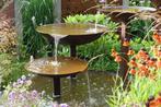Waterornament, waterpartij, vierdelig, Cortenstaal KIJK NU!, Tuin en Terras, Waterpartijen en Fonteinen, N.v.t., N.v.t., Ophalen of Verzenden