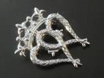 Luckenbooth  broche uit Schotland, Verzenden, Zo goed als nieuw, Zilver