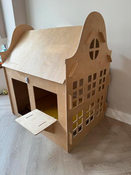 Speelhuisje klokgevel hout., Kinderen en Baby's, Speelgoed | Buiten | Speelhuisjes, Gebruikt, Hout, Ophalen