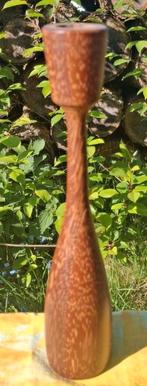 Deense teakhouten kandelaar., Ophalen of Verzenden, Zo goed als nieuw, Hout, 25 tot 50 cm