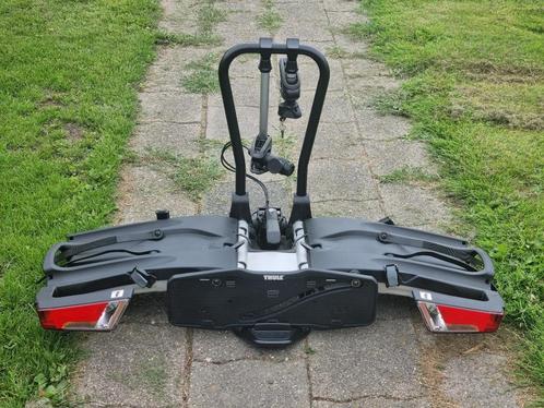 Fietsendrager Thule EasyFold Voor 2 E-bike's Kantelbaar +TAS, Auto diversen, Fietsendragers, Gebruikt, Trekhaakdrager, 2 fietsen
