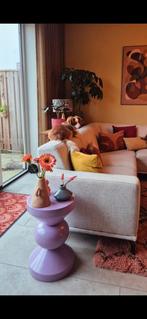 Bijzettafel paars, Huis en Inrichting, Tafels | Bijzettafels, Ophalen of Verzenden, Rond, Minder dan 55 cm, 45 tot 60 cm